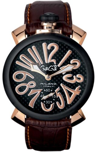 Gagà Milano Manuale 48mm PVD 5014.01S