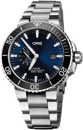 Oris Diving Aquis Small Second, Date 74377334135-0782405PEB