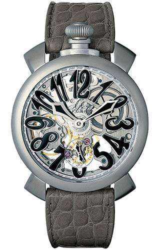 Gagà Milano Skeleton 48mm Steel 5310.02