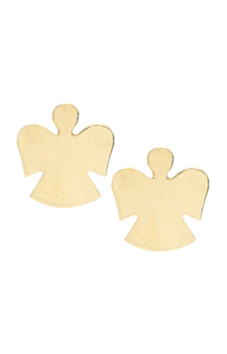 Klepsoo Religious Angels - Yellow Gold Earrings 108835
