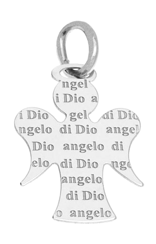 Klepsoo Religious Angel - White Gold Pendant 187682