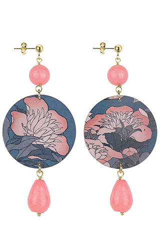 Lebole Gioielli The Circle Fiore Rosa D/OR.12/R.SFACCE